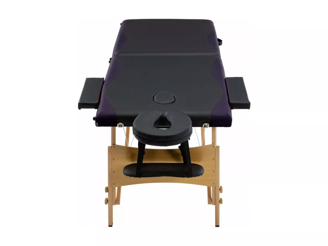Table de massage pliable bois marron 191 x 70 x 59 cm 02_0001813