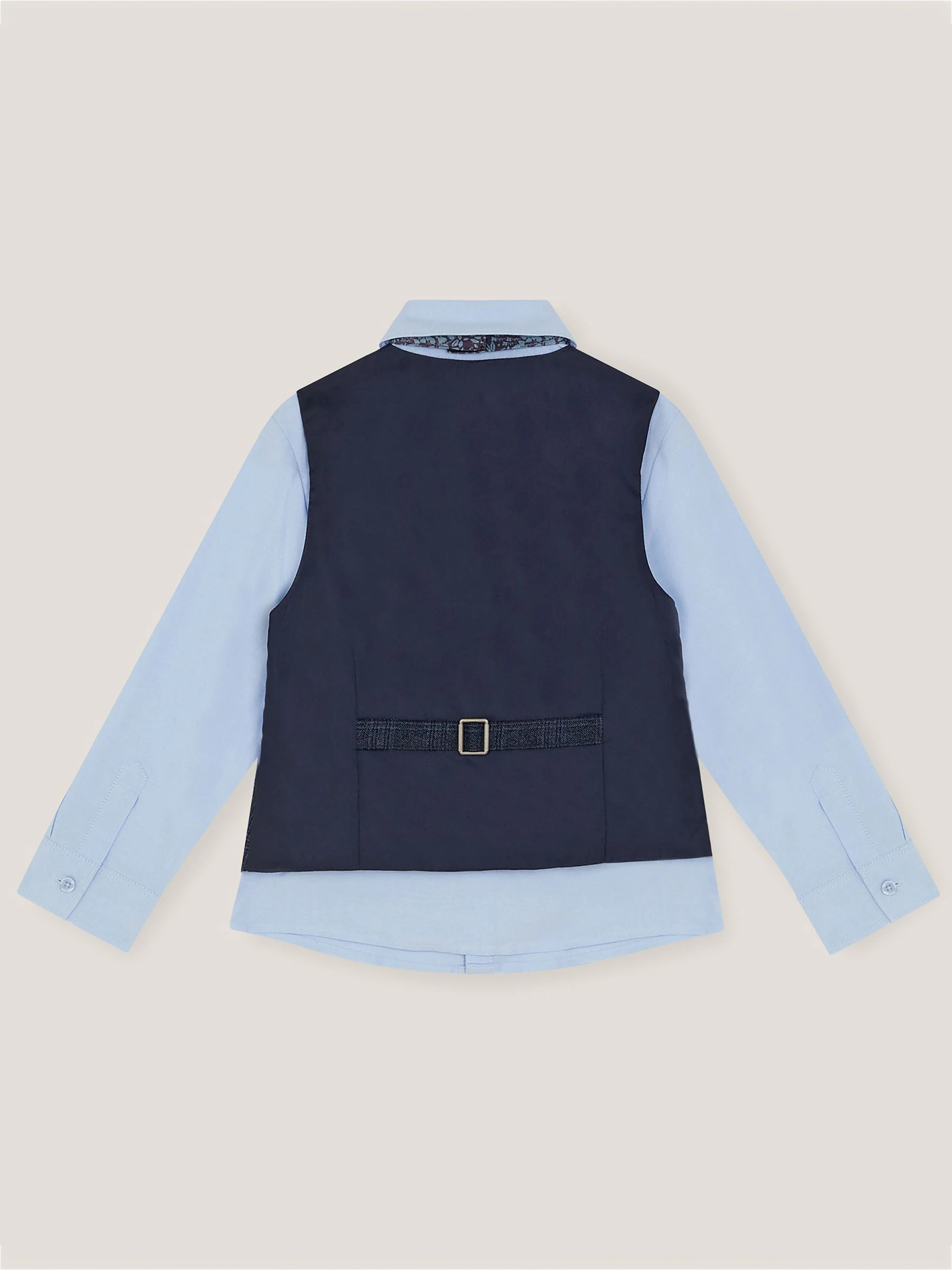 Monsoon Three-Piece Oliver Check Waistcoat & Shirt Set