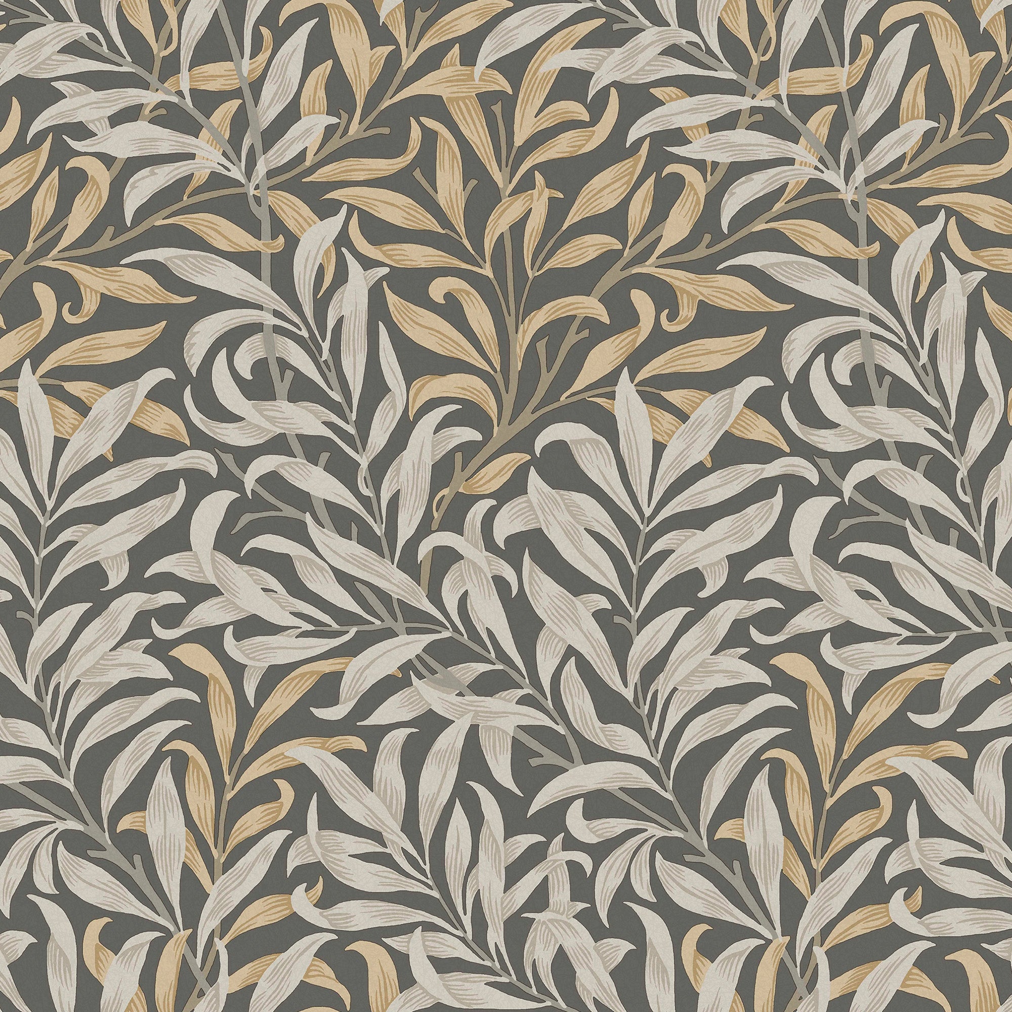 William Morris at Home Vliesbehang Willow Bough Charcoal - 10mx52cm