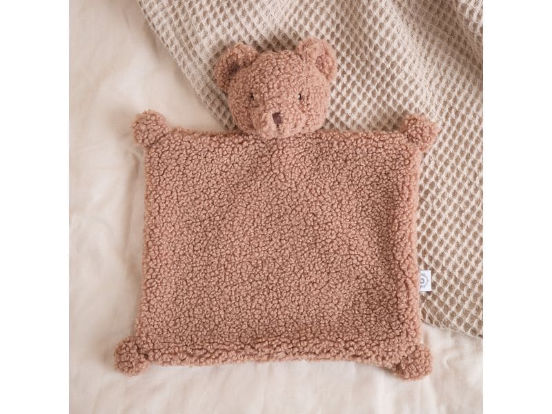 bieco Schmusetuch Bär Mika Braun Kuscheltuch mit süssem Bärgesicht