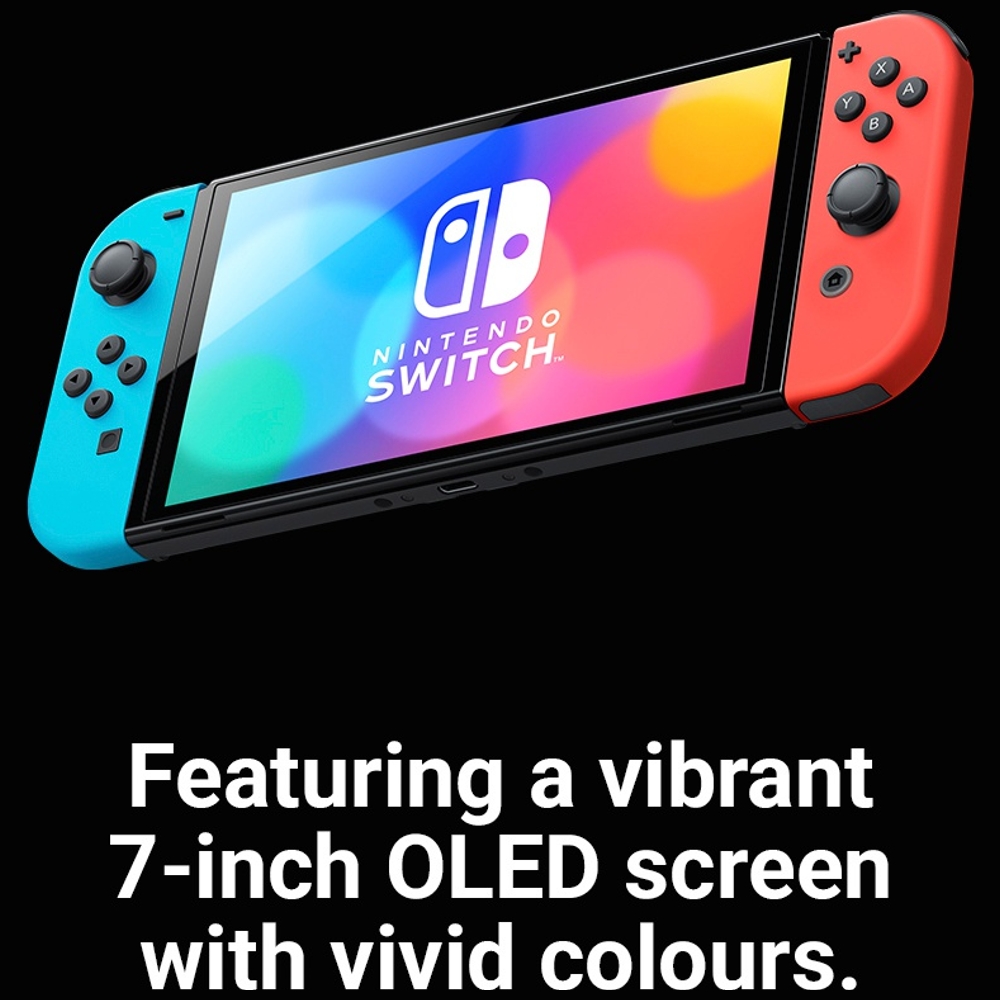 Nintendo Switch OLED Neonrot/Blau