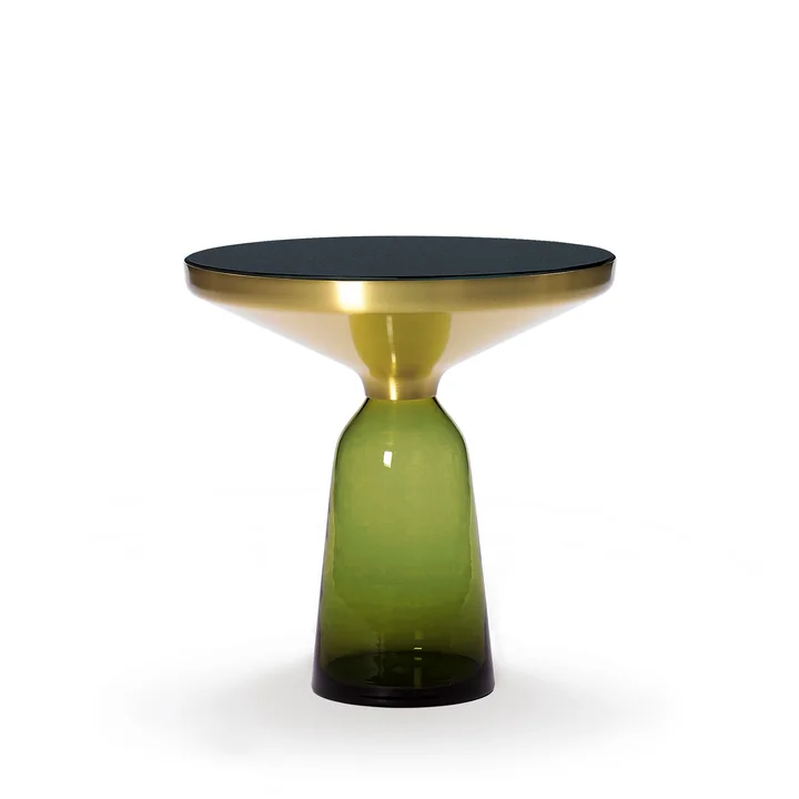 ClassiCon - Bell Beistelltisch, Messing / olivgrün