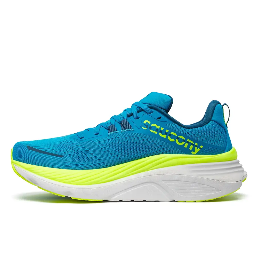 Saucony Hurricane 24 Hardloopschoenen Blauw/Geel Heren