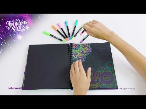 Nebulous Stars Livre à Coloriage à Pages Noires
