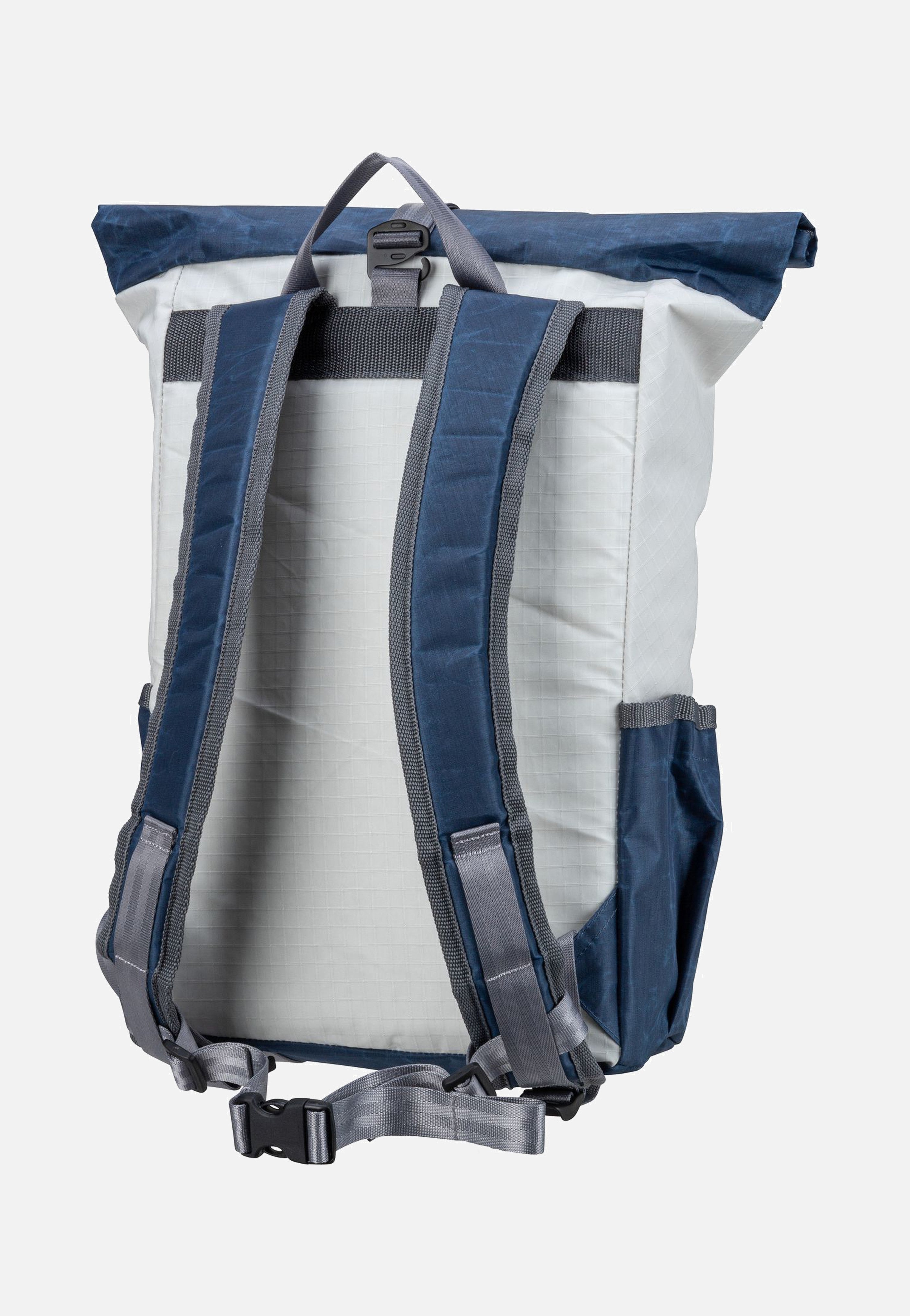 Lotse Blau/Weiß - Rolltop Rucksack