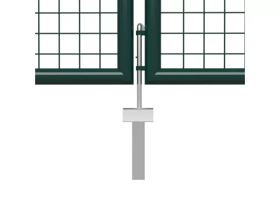 Portail de jardin Acier 500 x 75 cm Vert