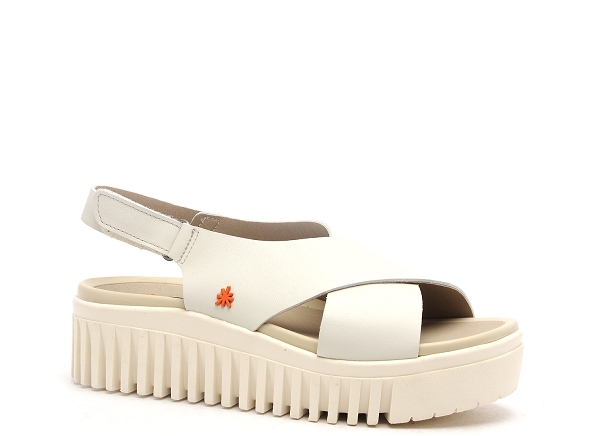 Art nu pieds plats femme brithon 1574 beige