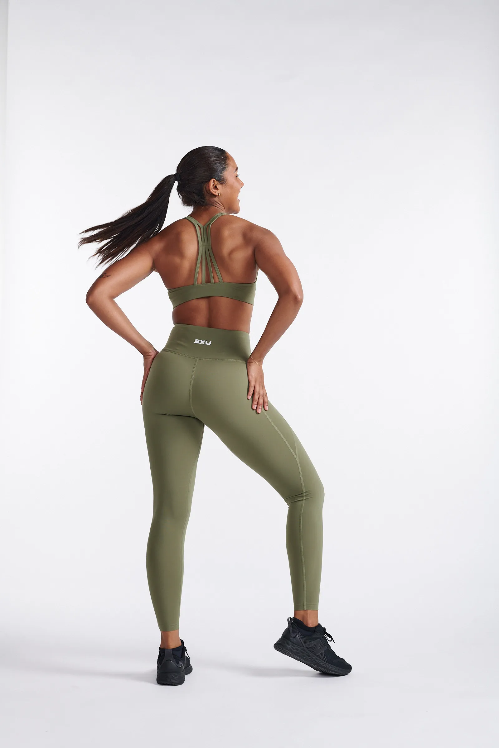 2XU Women's Form Hi-Rise Comp Tights Hunter Green/Hunter Green