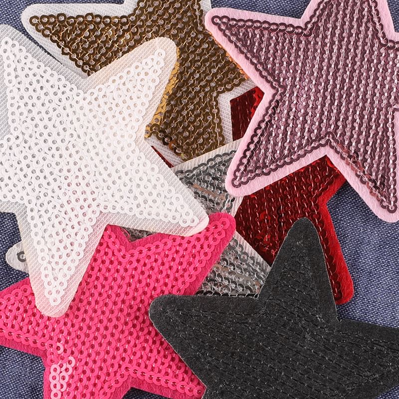 Embroidery Kingdom - Ster geborduurde applicatie patch (verschillende ontwerpen)
