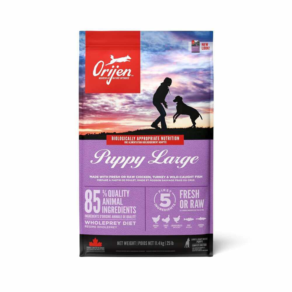 Orijen Puppy Large Breed Whole Prey - Hondenvoer - 11.4 Kilogram - kip
