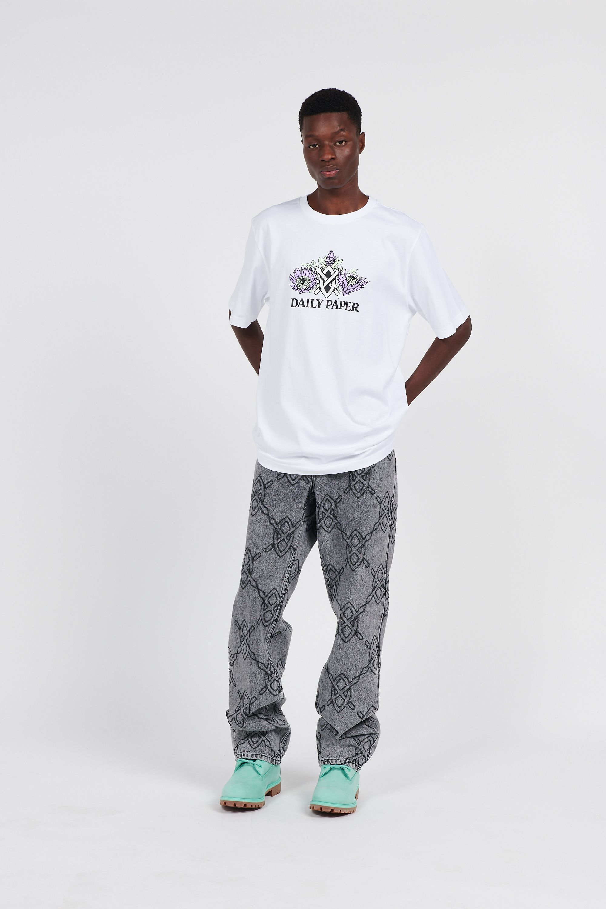 Daily Paper T-shirt  ratib ss t-shirt Blanc