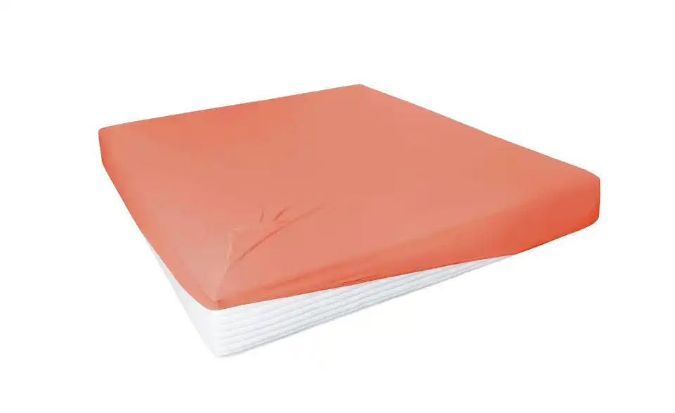 Jersey-Elastan Boxspringlaken Orange 150 cm