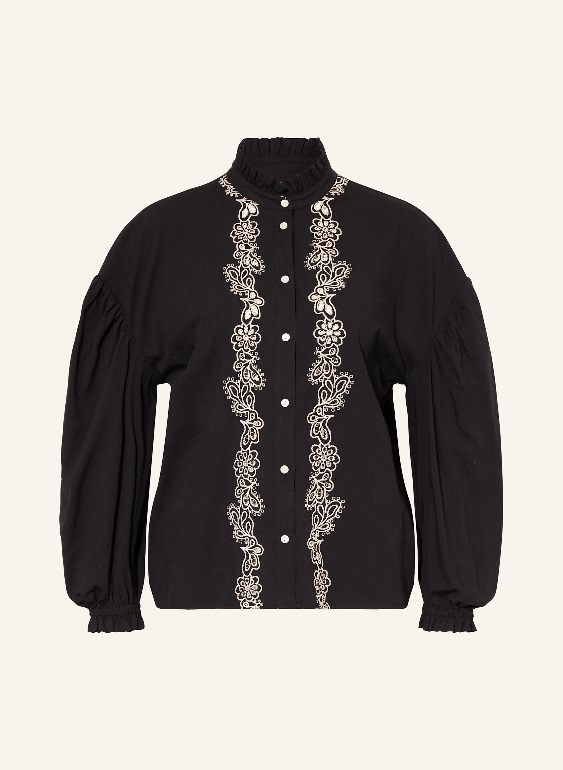 Part Two Bluse mit Lochspitze und 3/4-Arm