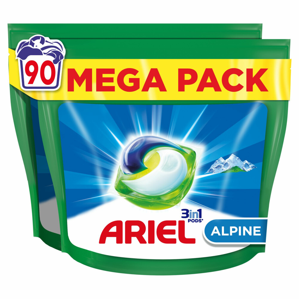 Ariel 3in1 Wasmiddel Pods Alpine90 stuks