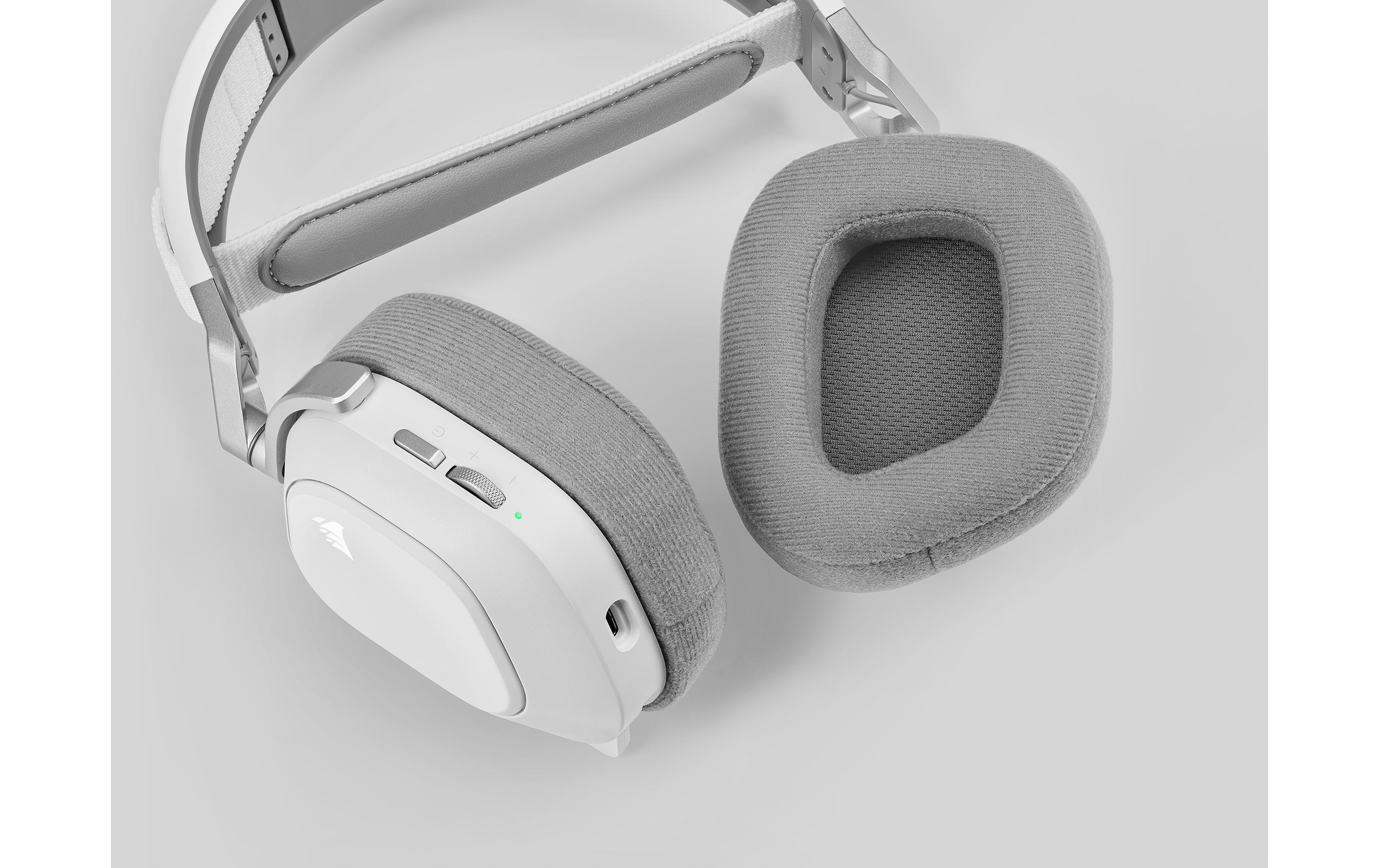 Headset HS80 RGB iCUE Weiss<br>Kabelloses Surround-Sound Gaming-Headset