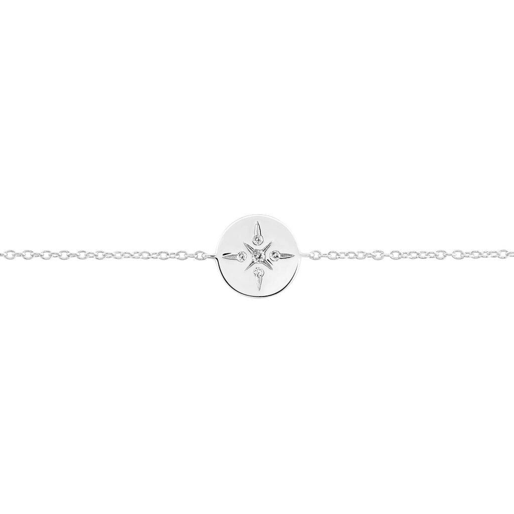 Bracelet Perona Argent Blanc Oxyde De Zirconium