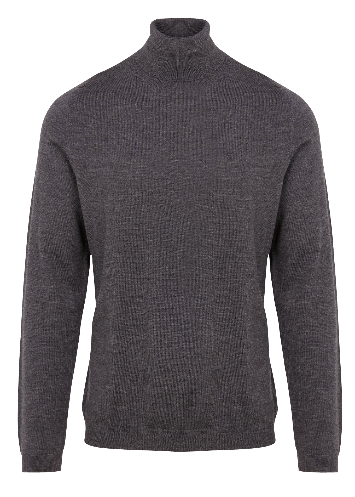 Col roulé regular-fit en laine | Gris