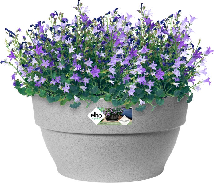 Elho bloempot Vibia Campana grijs D 27 H 14 cm