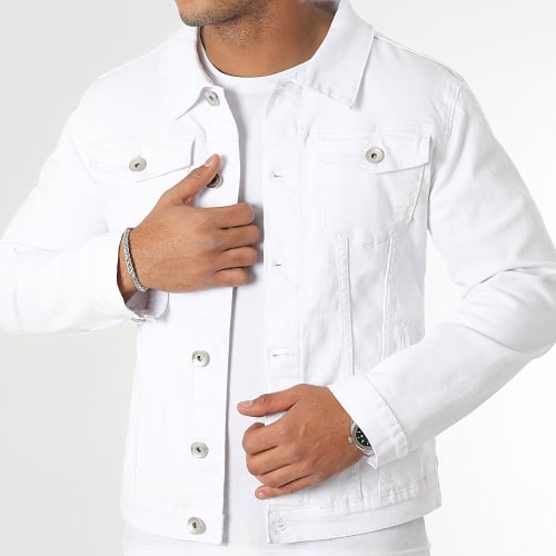 Veste Jean Super Slim Fit 0051 Denim Blanc