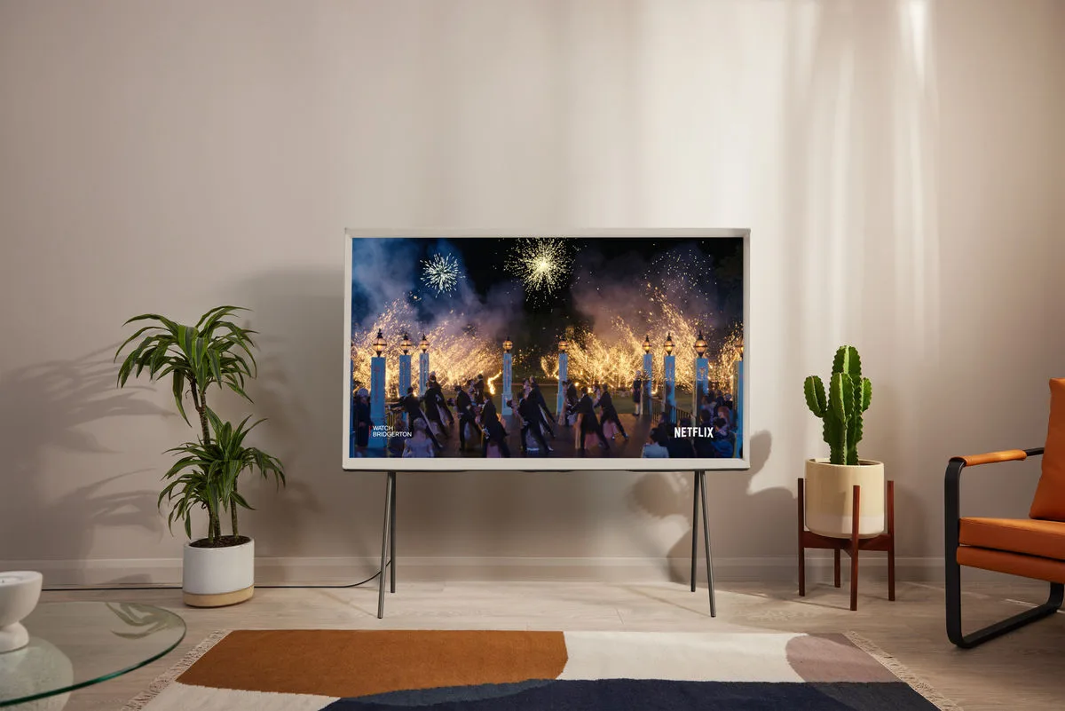 Samsung Serif TQ55LS01B Bleu gris TV QLED