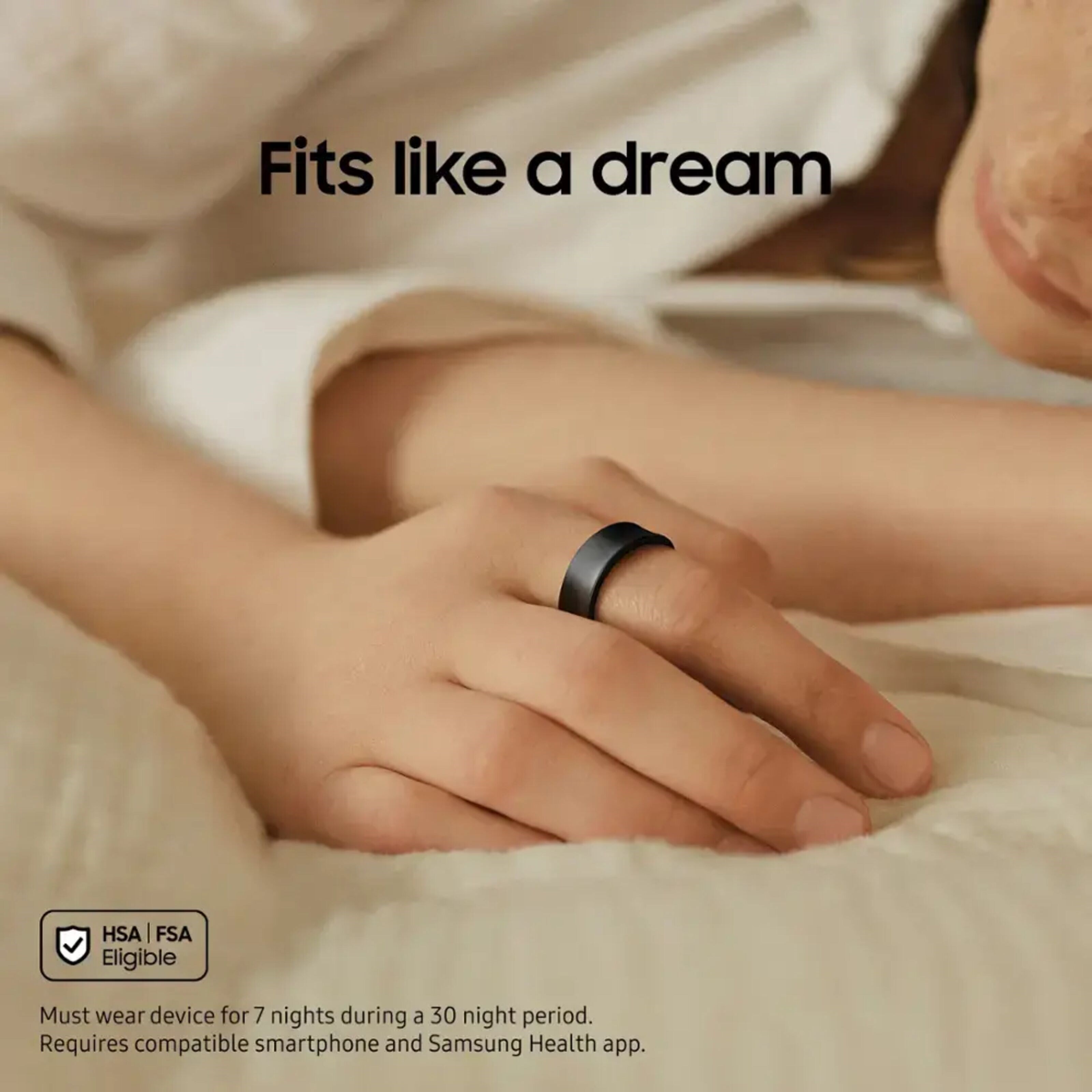 Samsung Galaxy Ring - Titanium Black Størrelse 10