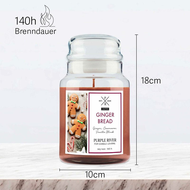 Bougie parfumée - Gingerbread - Gingembre & cannelle - 623 g