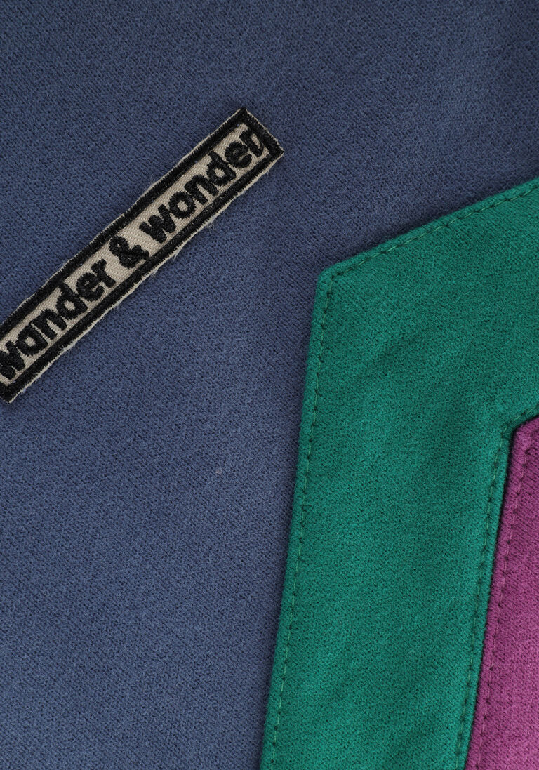 WANDER & WONDER blauwe wander & wonder vest zip up tracksuit
