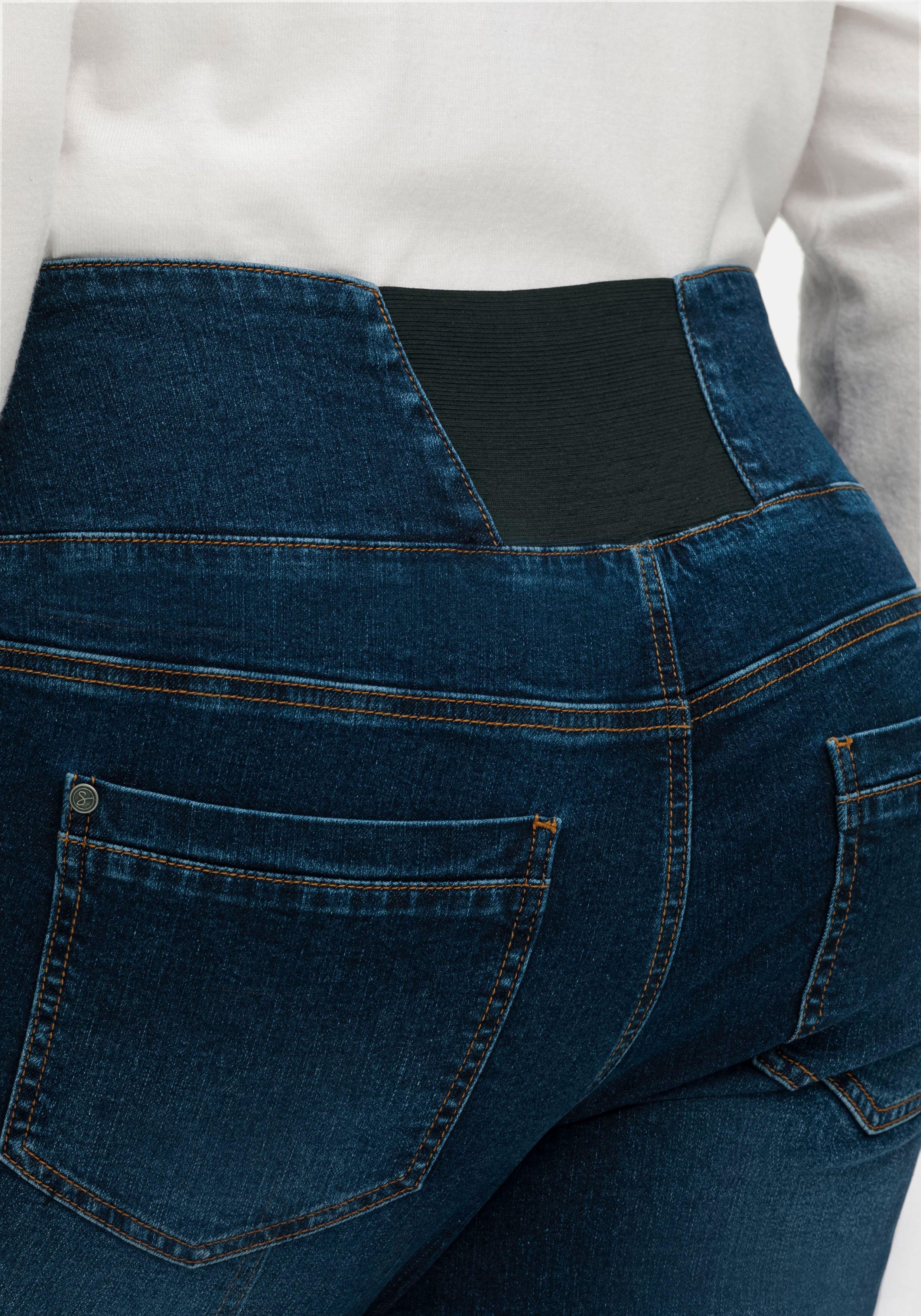 Schmale High-Waist-Jeans in Curvy-Schnitt ANNE
