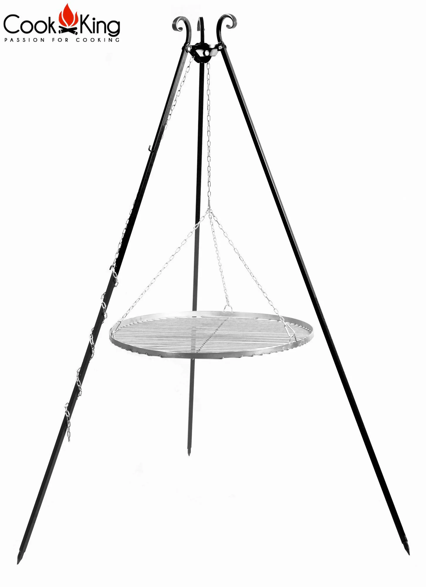 Schwenkgrill 180 cm - Grillrost aus Edelstahl 70 cm