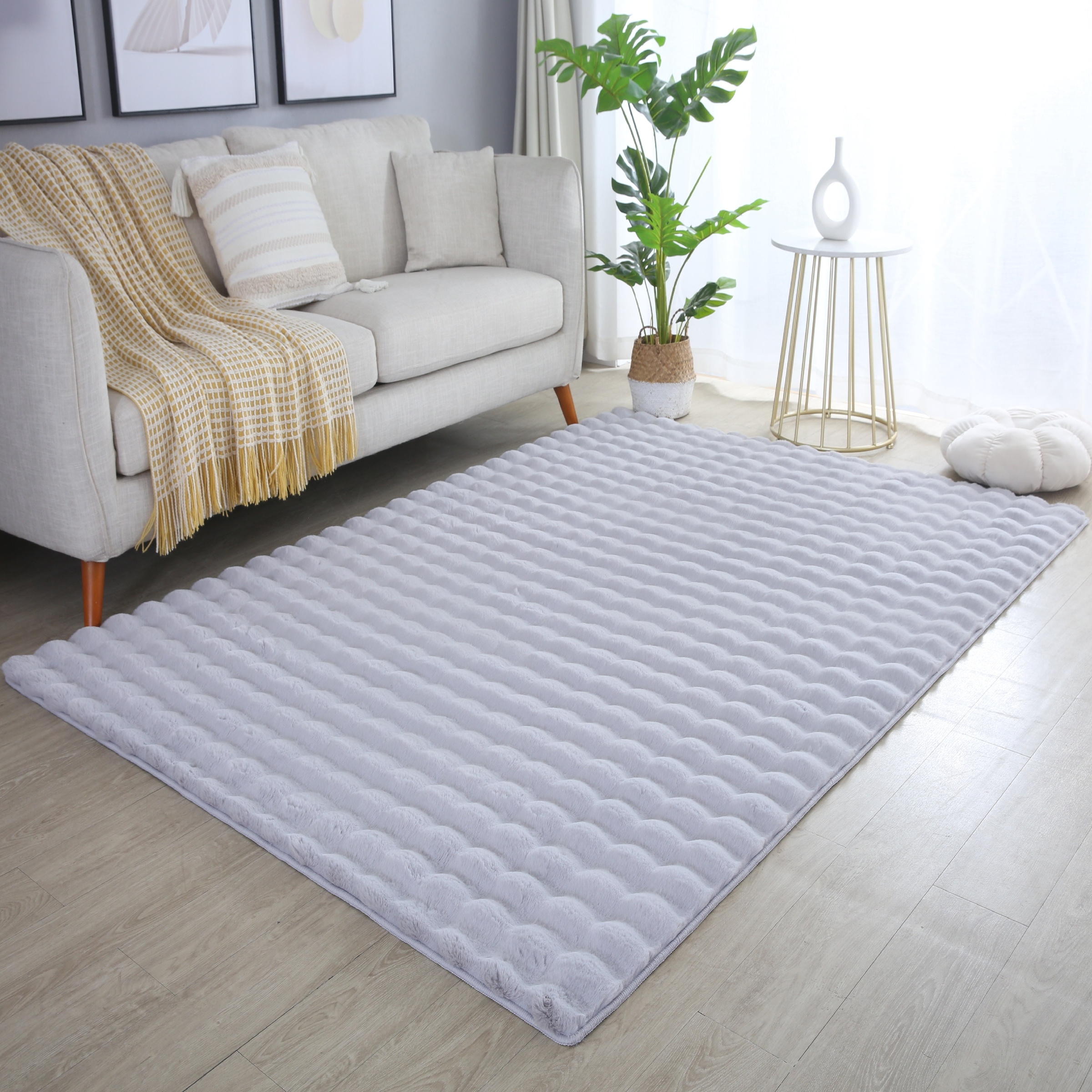 Ayyildiz Teppiche Hochflor-Teppich »AMBIANCE 5110« rechteckig 25 mm Höhe Läufer / Besonders weich / Dicker Flor / Pflegeleicht