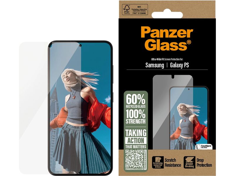 Panzerglass Displayschutz Ultra-Wide Fit Displayschutz für das Samsung Galaxy S25 Edge
