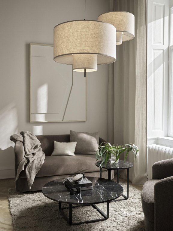 New Works Margin hanglamp Ø70 White Canvas