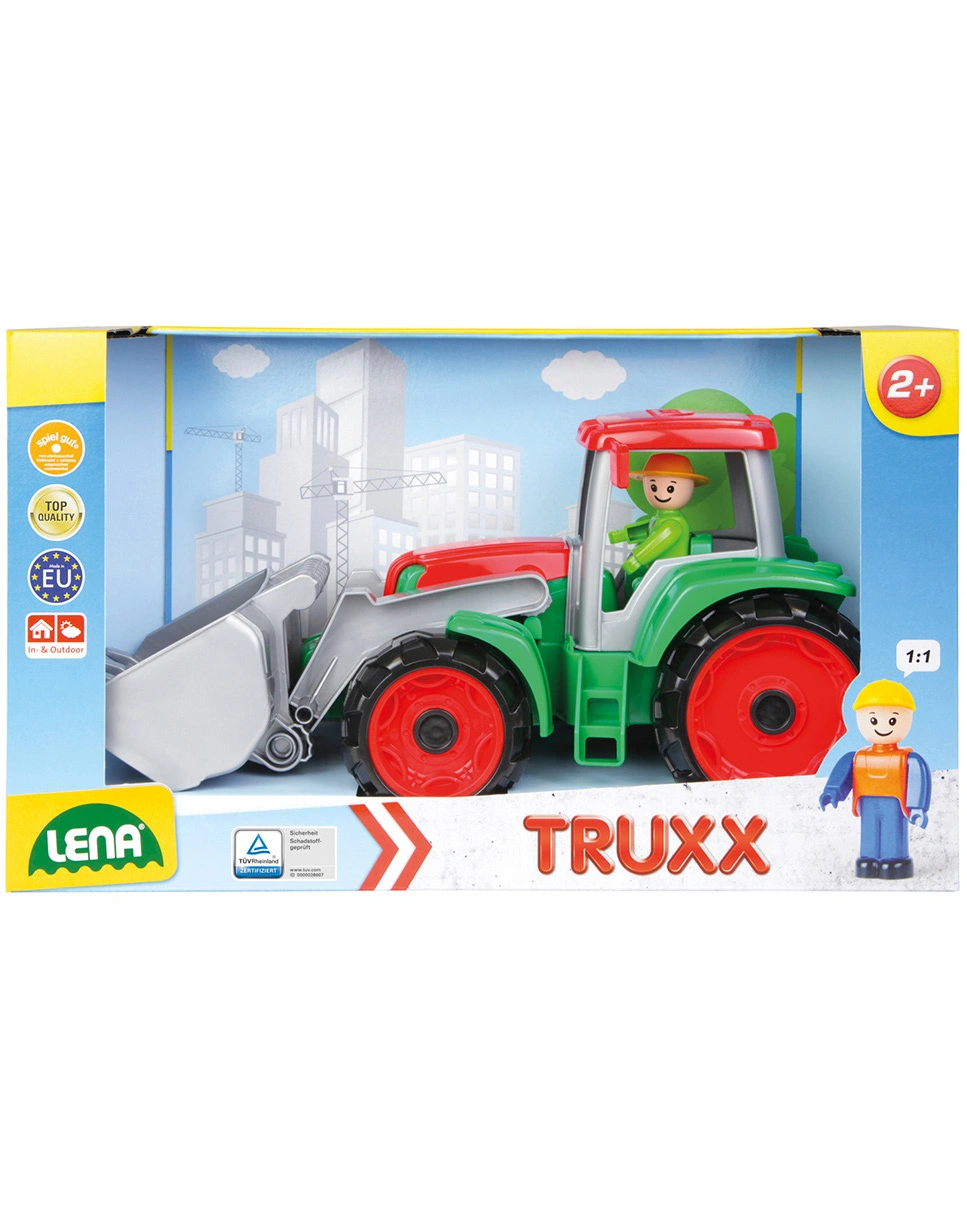 Traktor TRUXX mit Frontschaufel in rot/grün