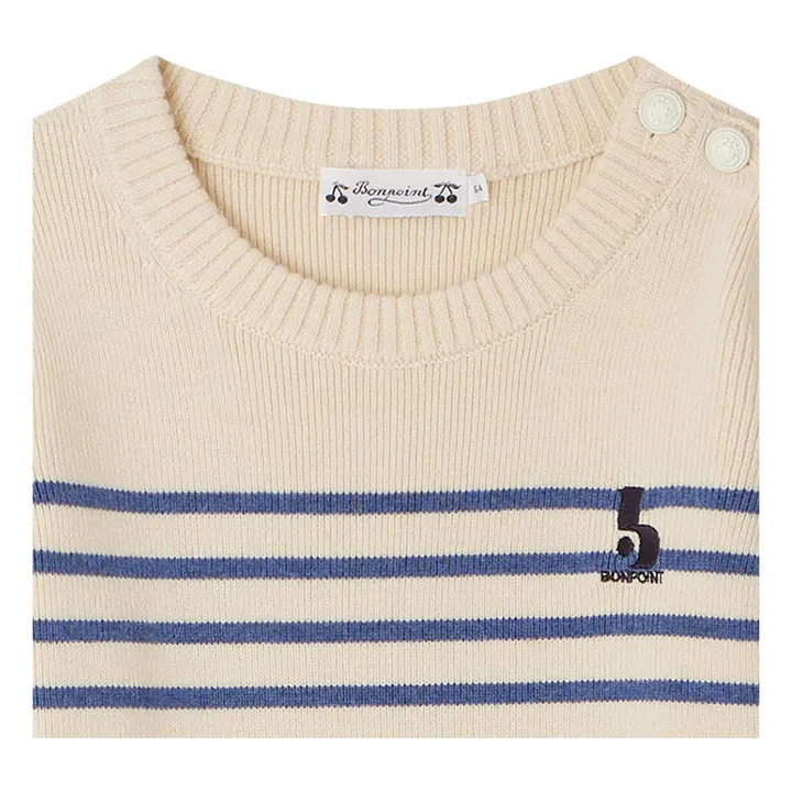 Bonpoint Pull Marinière Crofton Laine | Bleu marine
