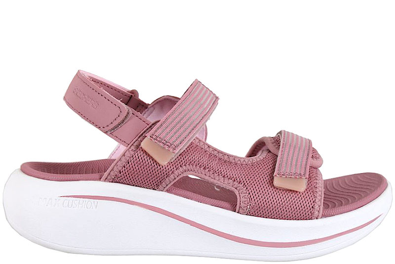 SKECHERS MAX CUSHIONING ESSENTIAL SANDAL I ROSA TEKSTIL