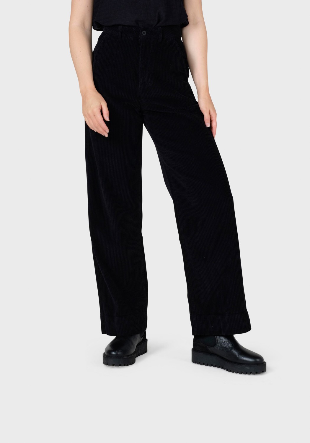 Klitmøller Collective Cord-Hose Lydia Jumbo Corduroy Black