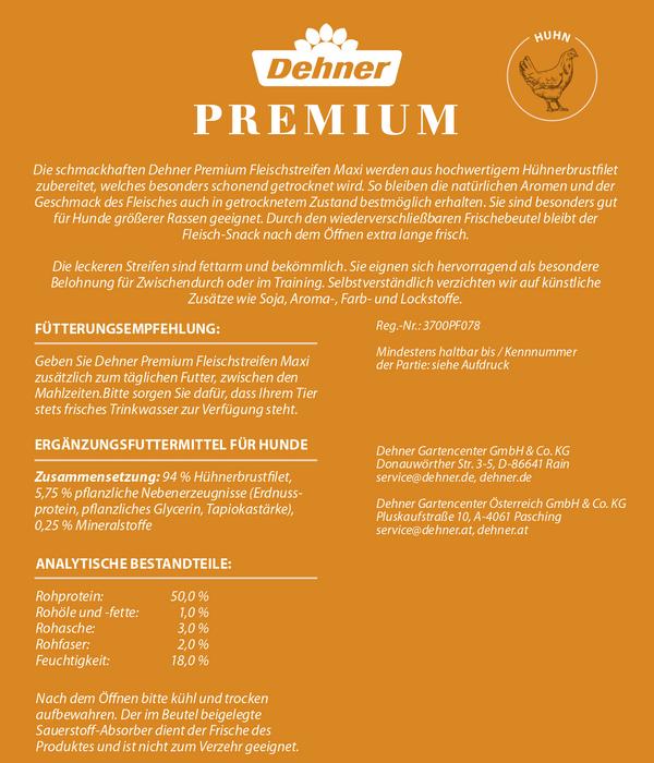 Dehner Premium Hundesnack Fleischstreifen