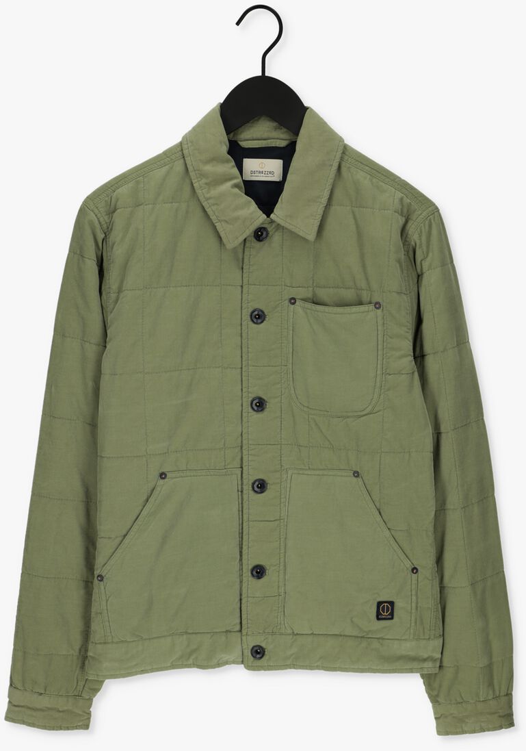 DSTREZZED groene dstrezzed gewatteerde jas worker jacket babycord