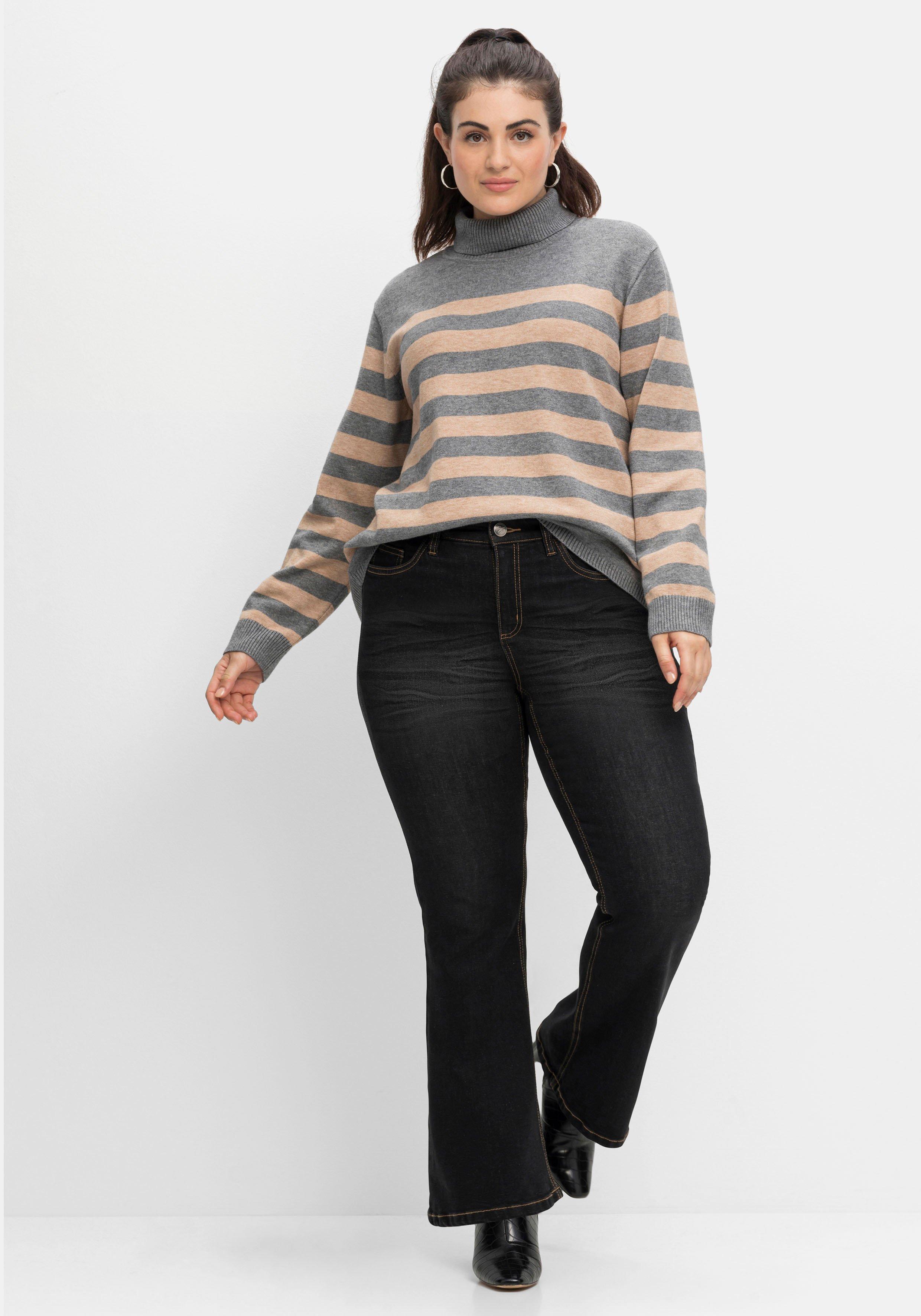 Bootcut-Jeans mit 3D-Catfaces