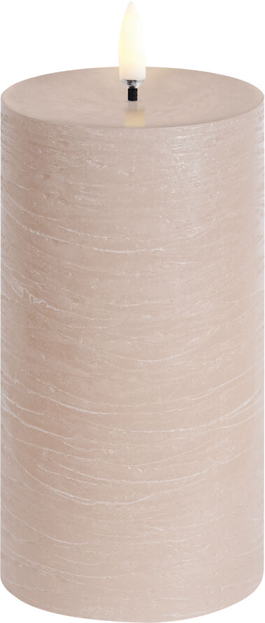 Uyuni LED pillar candle, Beige