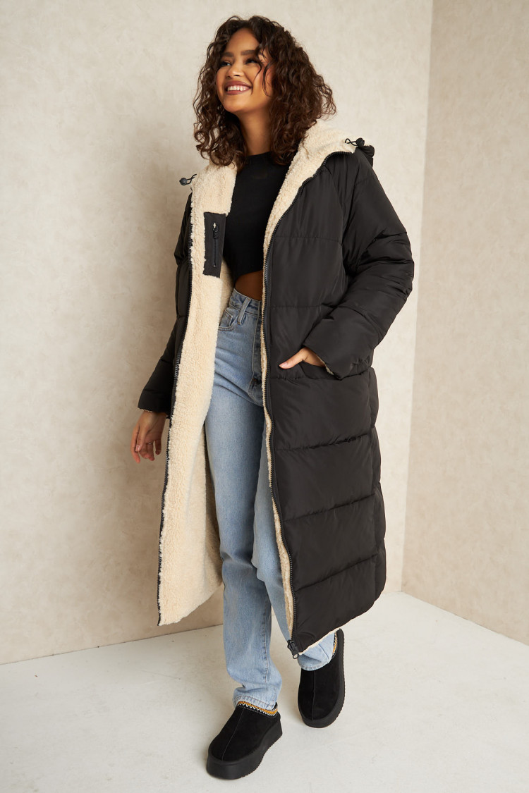 Doudoune reversible noir