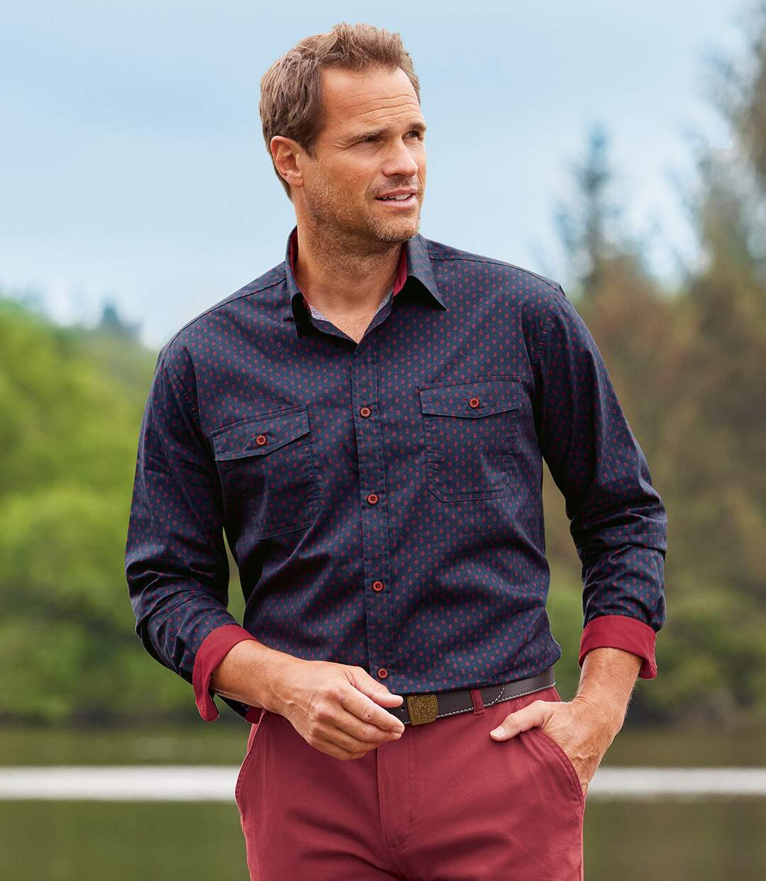 Chemise Popeline Imprimée Fantaisie