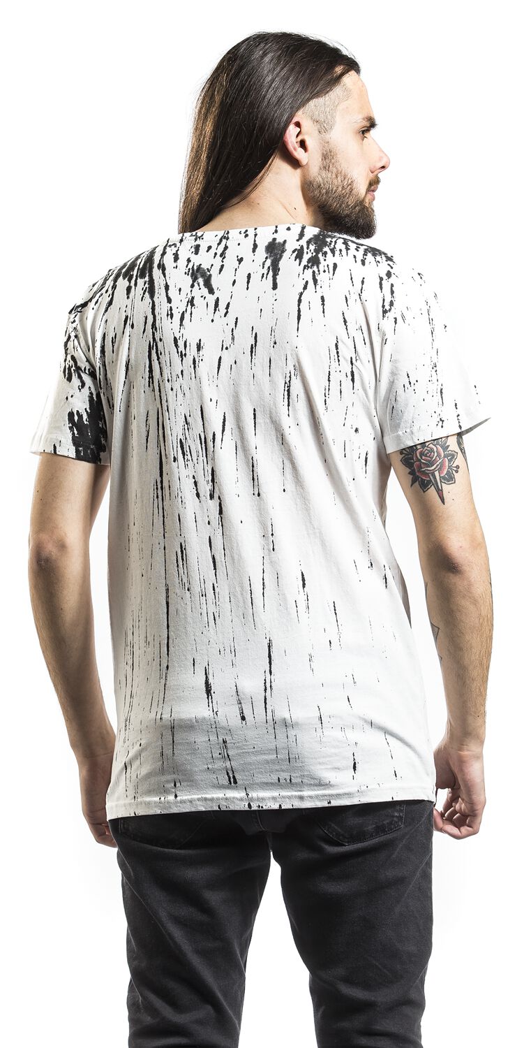 Wings Tattoo Splashed Strips | Outer Vision T-Shirt Manches courtes