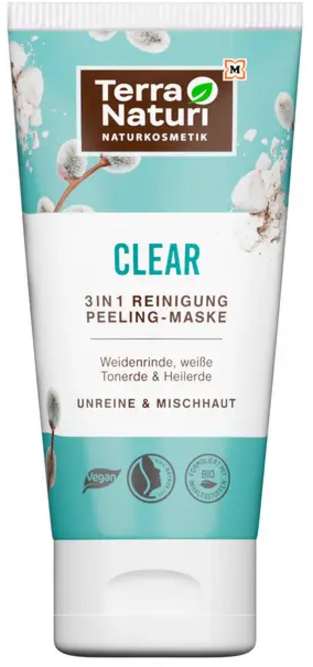 Terra Naturi  CLEAR 3in1 Reinigung Peeling-Maske, 150 ml