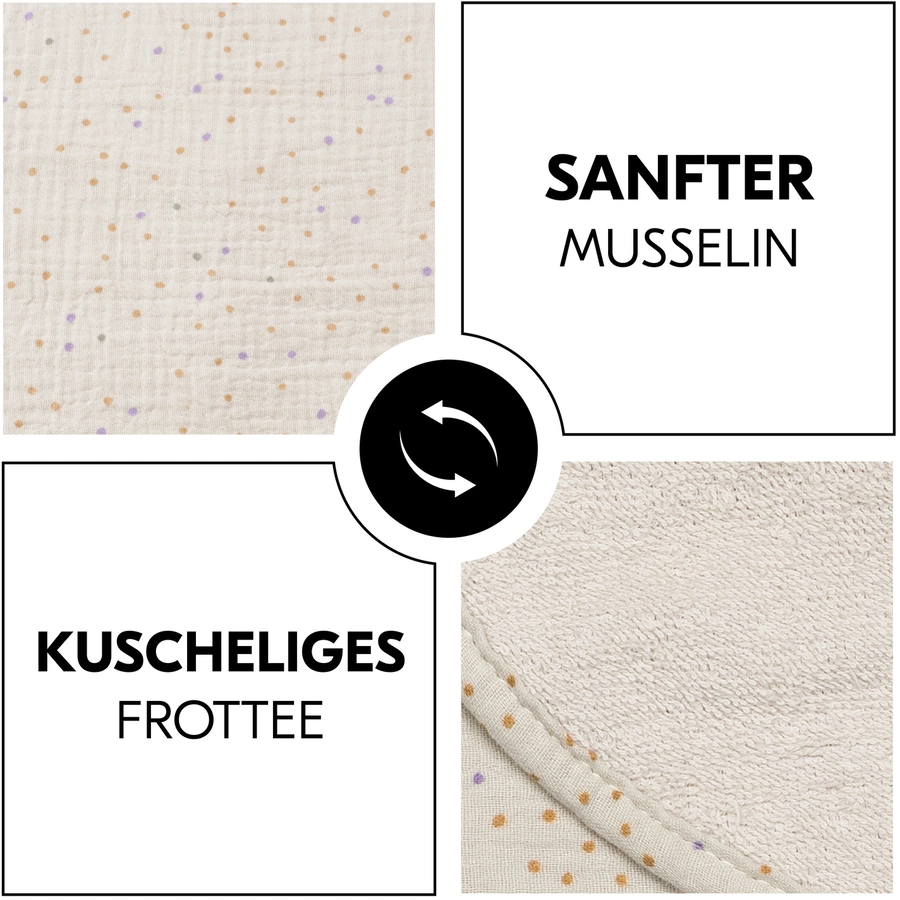 hauck Topper für Wickelauflage Beige Dots