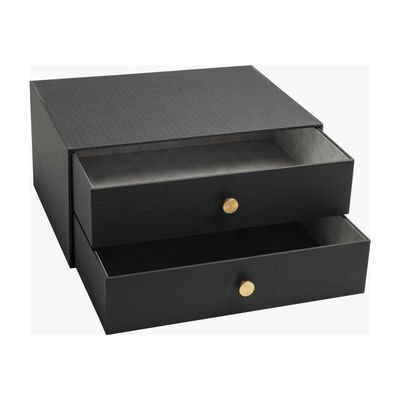 Exacompta OfficeByMe - Module de classement 2 tiroirs - pour A4+ - noir