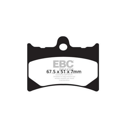 Plaquettes de freins EBC Organique avant