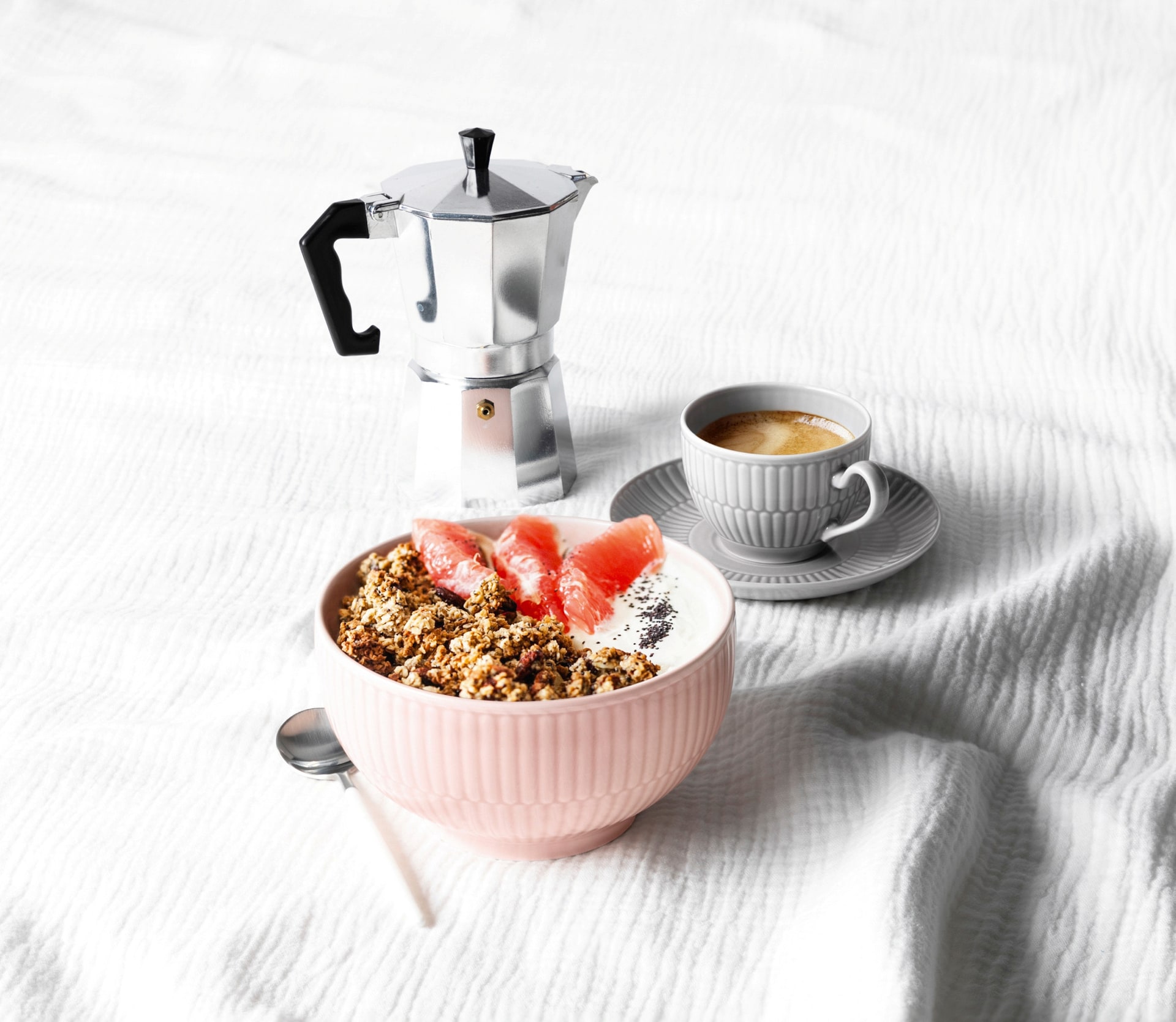 Seltmann Weiden Kaffeetasse AMINA 6er Set Porzellan silbergrau