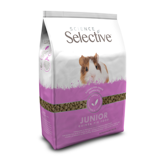 Aliment Selective en granulés pour Cochon d'Inde Junior 1,5kg