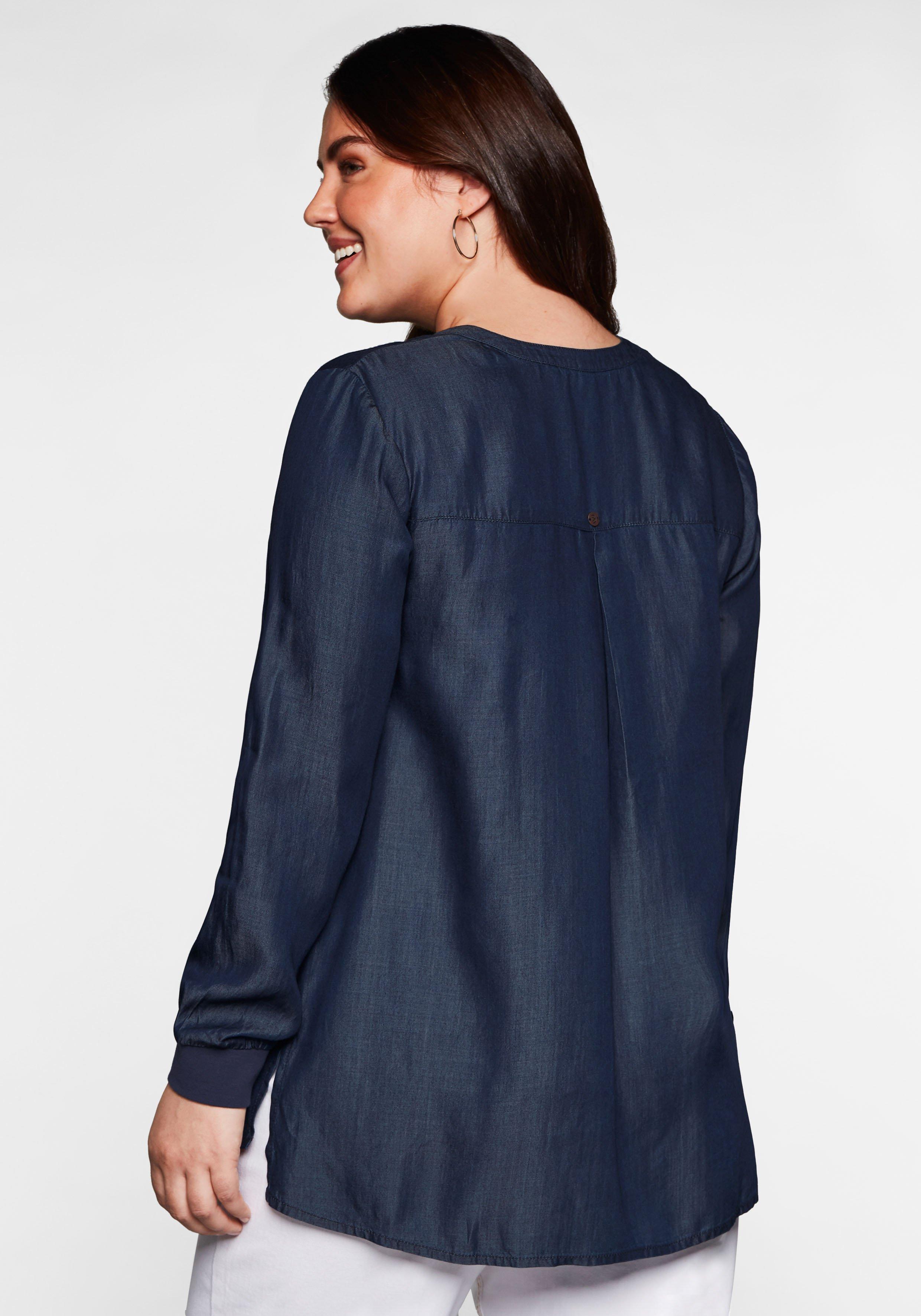 Tunika in Denim-Optik, aus TENCEL™ Lyocell